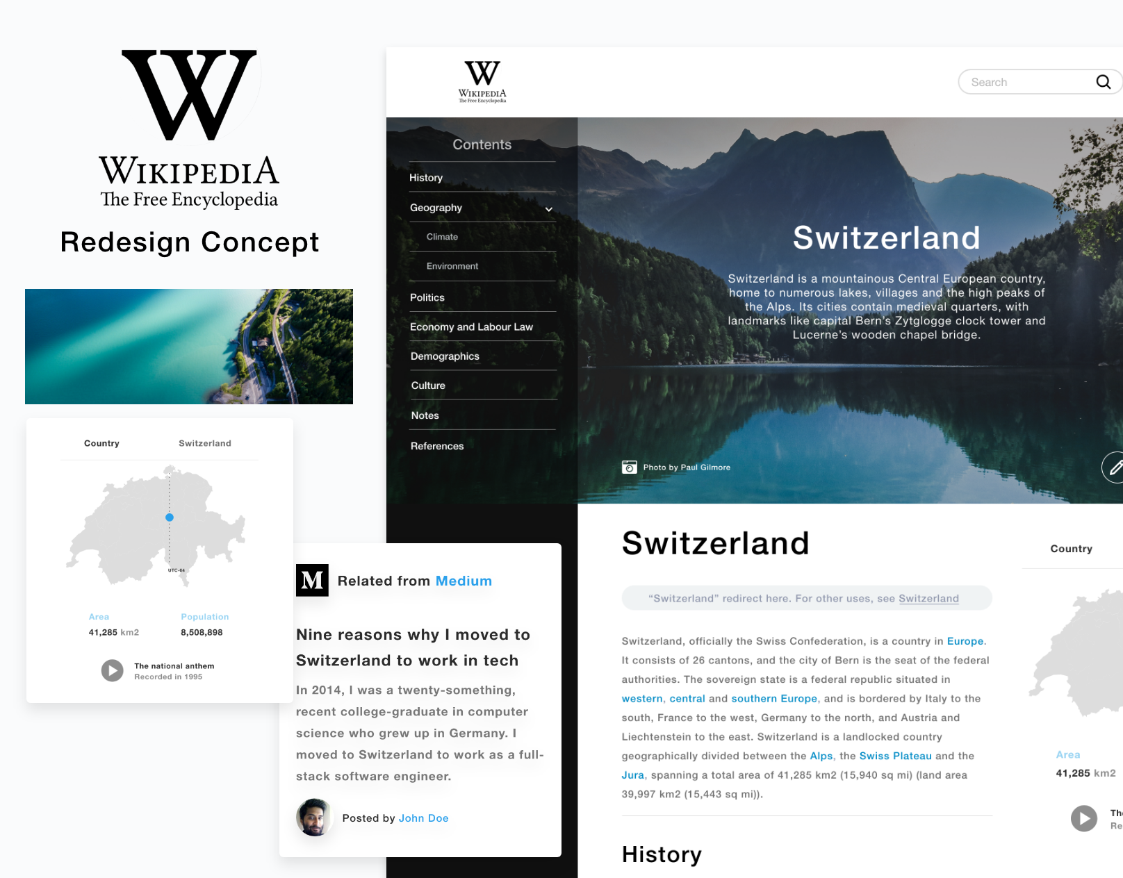 Final design of Wikipedia redesign